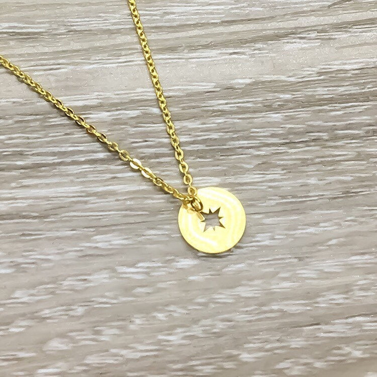 Tiny Compass Necklace, Friendship Gift, Compass Jewelry, Best Friends Jewelry, Long Distance Friends Gift, Gift for Friend