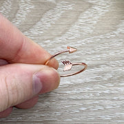 Sideways Arrow Ring, Arrow Wrap Ring, Arrow Jewelry, Statement Ring, Dainty Ring, Adjustable Ring, Friendship Jewelry, Boho Jewelry, Style