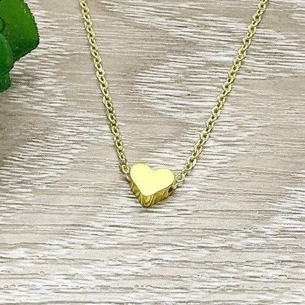 Tiny Heart Necklace with Card, Loss of Infant Gift, Miscarriage Keepsake, Early Pregnancy Loss Gift, Condolence Jewelry, IVF Infertility
