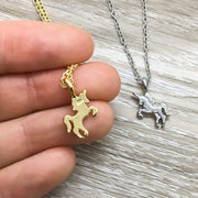 Unicorn Necklace with Gift Box, Unicorn Jewelry, Unicorn Lover Gift, Birthday Gift for Her, Dainty Unicorn Pendant, Gift for Little Girls