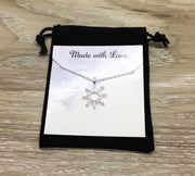 You Are My Sunshine Gift, Silver Sun Pendant, Dainty Necklace, Gifts for Her, Birthday Gift, Gift for Best Friend, Simple Reminders Jewelry
