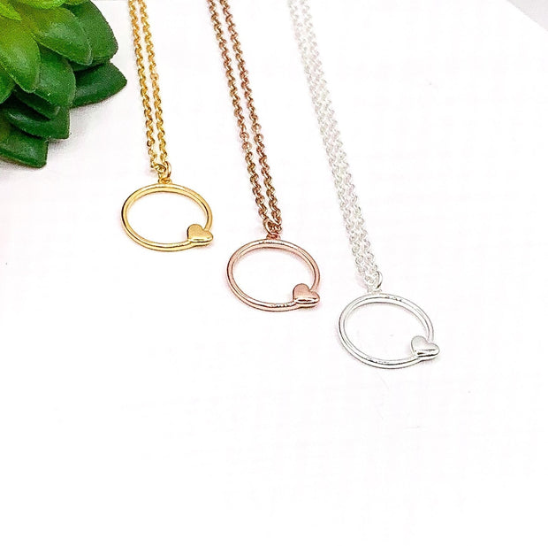 Mother of One Necklace, One and Done, Dainty Heart Necklace, Gift for Mom from Son, Gift for Mama, Mother Birthday, Mommy Christmas