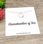 Grandmother of Four Gift, Grandma of 1 - 4, Gift from Grandkids, Multiple Hearts Pendant, Grandma Christmas, Gift from Grandbabies, Keepsake