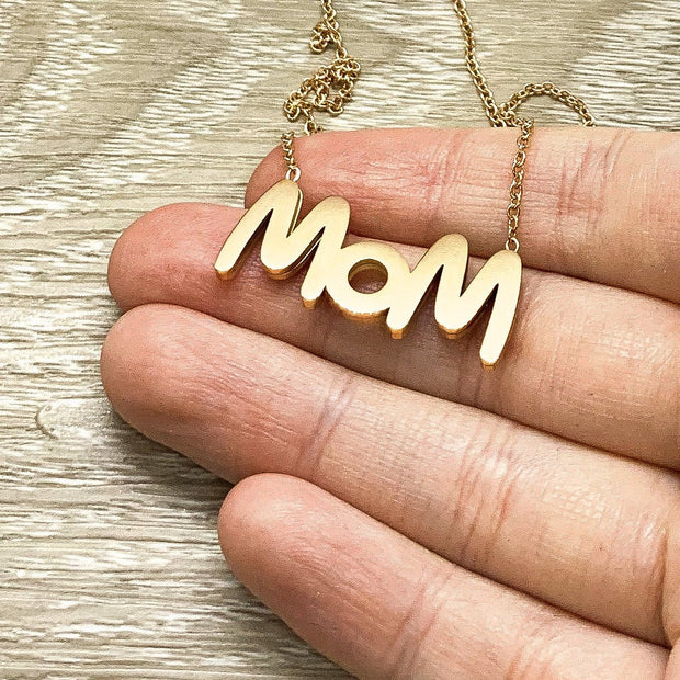 Being a Mother Card, MOM Necklace, Dainty Jewelry, Gift for New Mom, Fearless Quote, Motivational Jewelry, Simple Reminder Gift for Mom