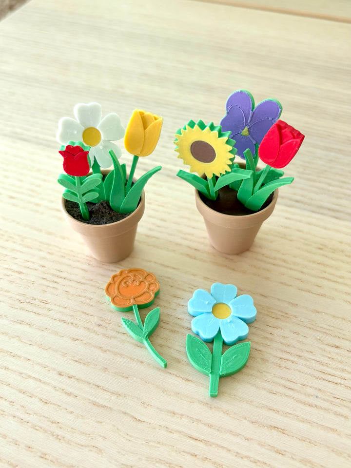 Miniature Gardening Set | Small World Play | Garden Sensory Bin | Playdough or Kinetic Sand ‘Dirt’