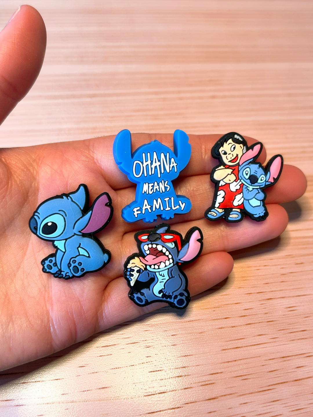 Hawaiian Blue Alien Charms Set | Silicone Bead, Acrylic, Resin Loose Parts