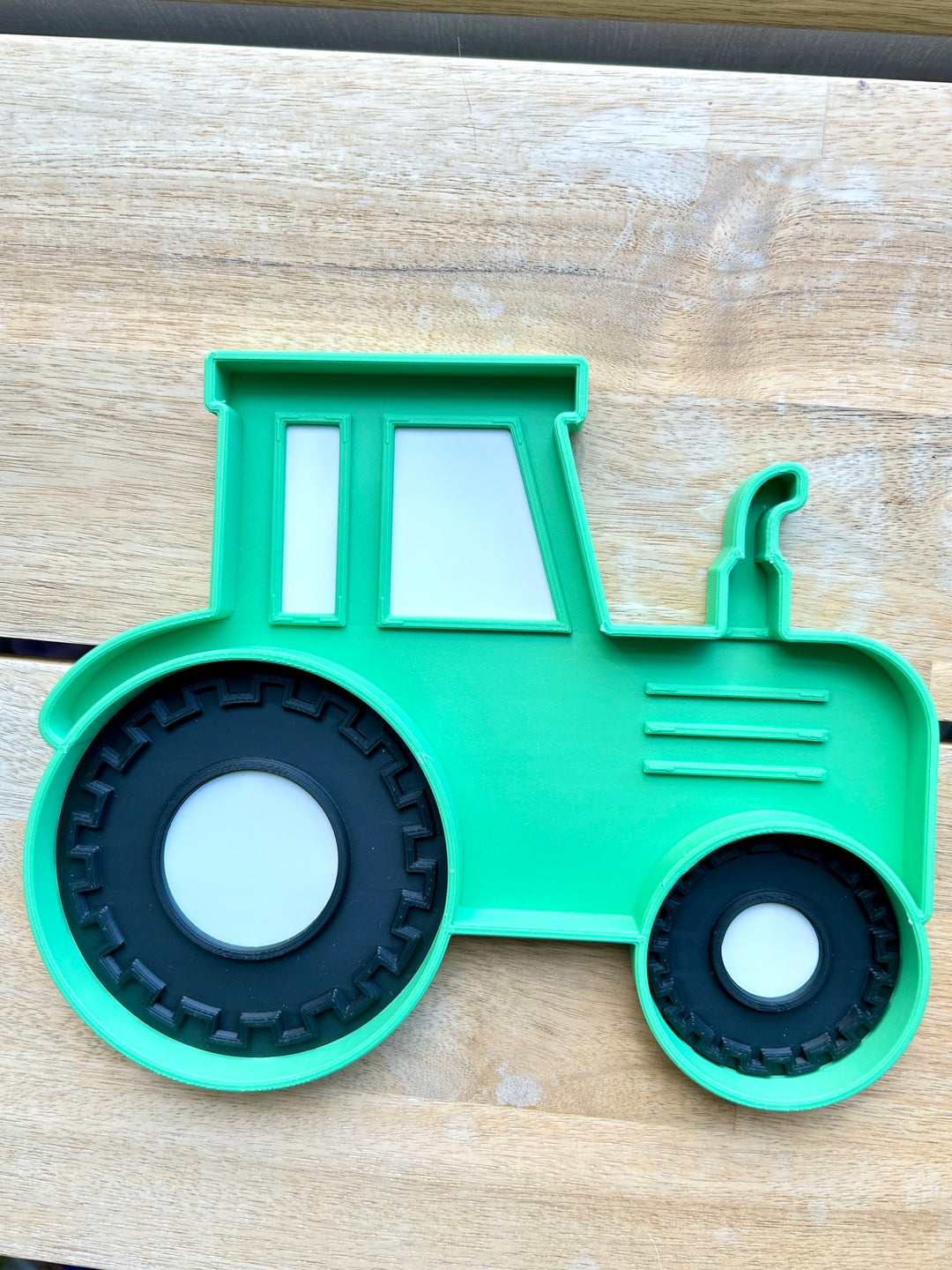 Green Tractor Sensory Tray | Farm Sensory Bin | 3D Printed Trinket Tray