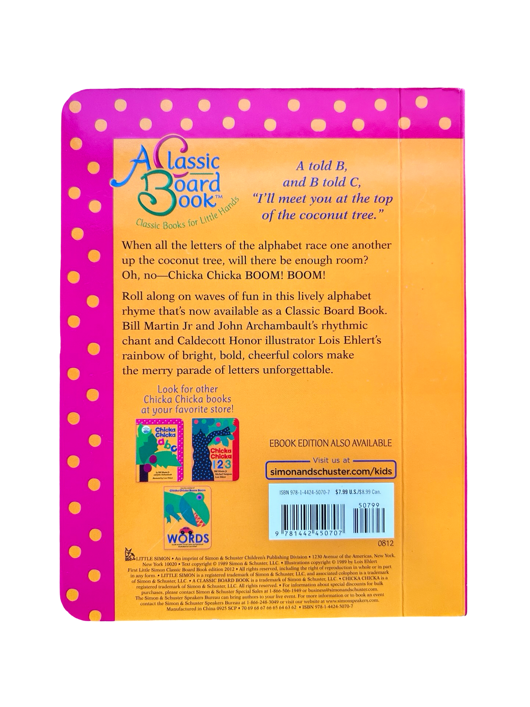 Chicka Chicka Boom Boom by Bill Martin Jr. (Board Book)