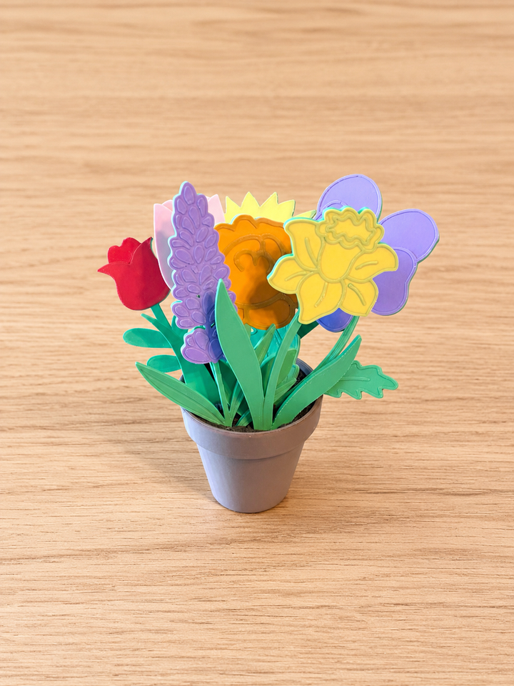 Large Flower Planting Set | 4” Flowers | Gardening Sensory Dirt