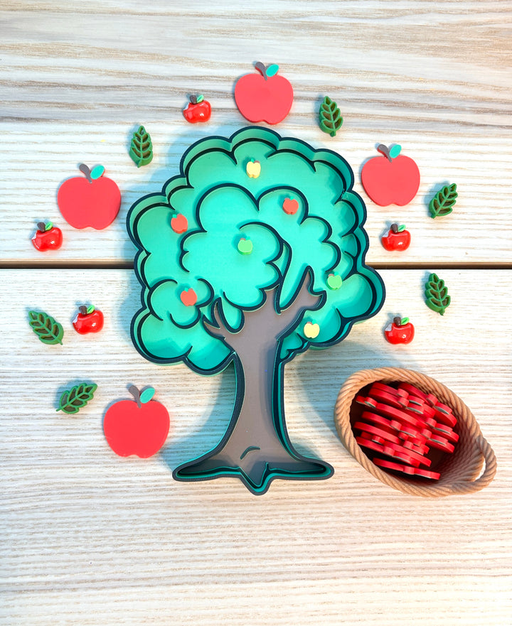 3D Printed Apple Loose Parts (flat)