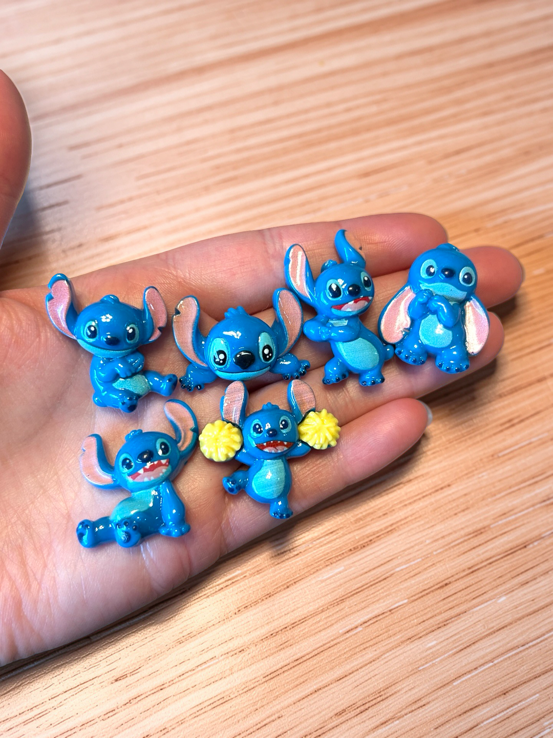Hawaiian Blue Alien Charms Set | Silicone Bead, Acrylic, Resin Loose Parts
