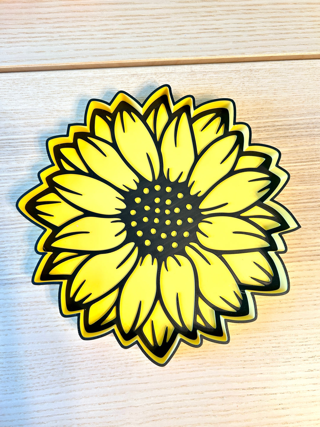 Sunflower Sensory Tray | Fall Sensory Bin | 3D Printed Trinket Tray