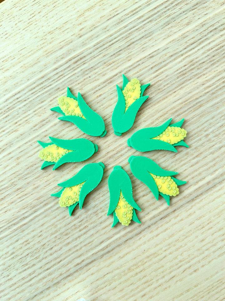 3D Printed Corn on the Cob Loose Parts (flat) | Fall Counters