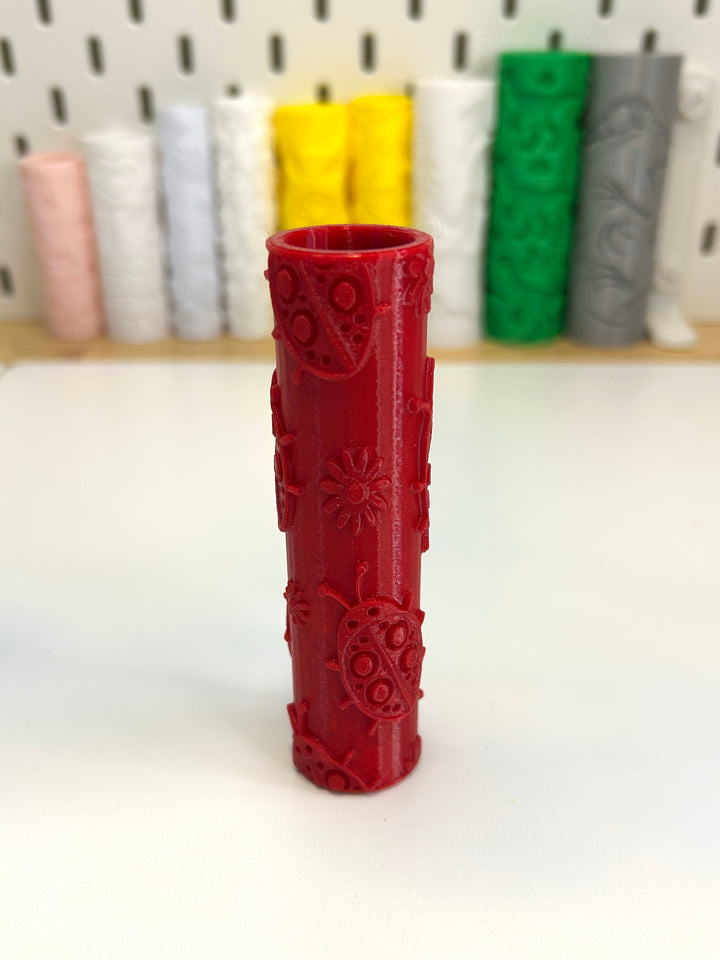 Red Ladybugs | 3D Printed Texture Roller | Playdough Tool | Eco-Friendly PLA