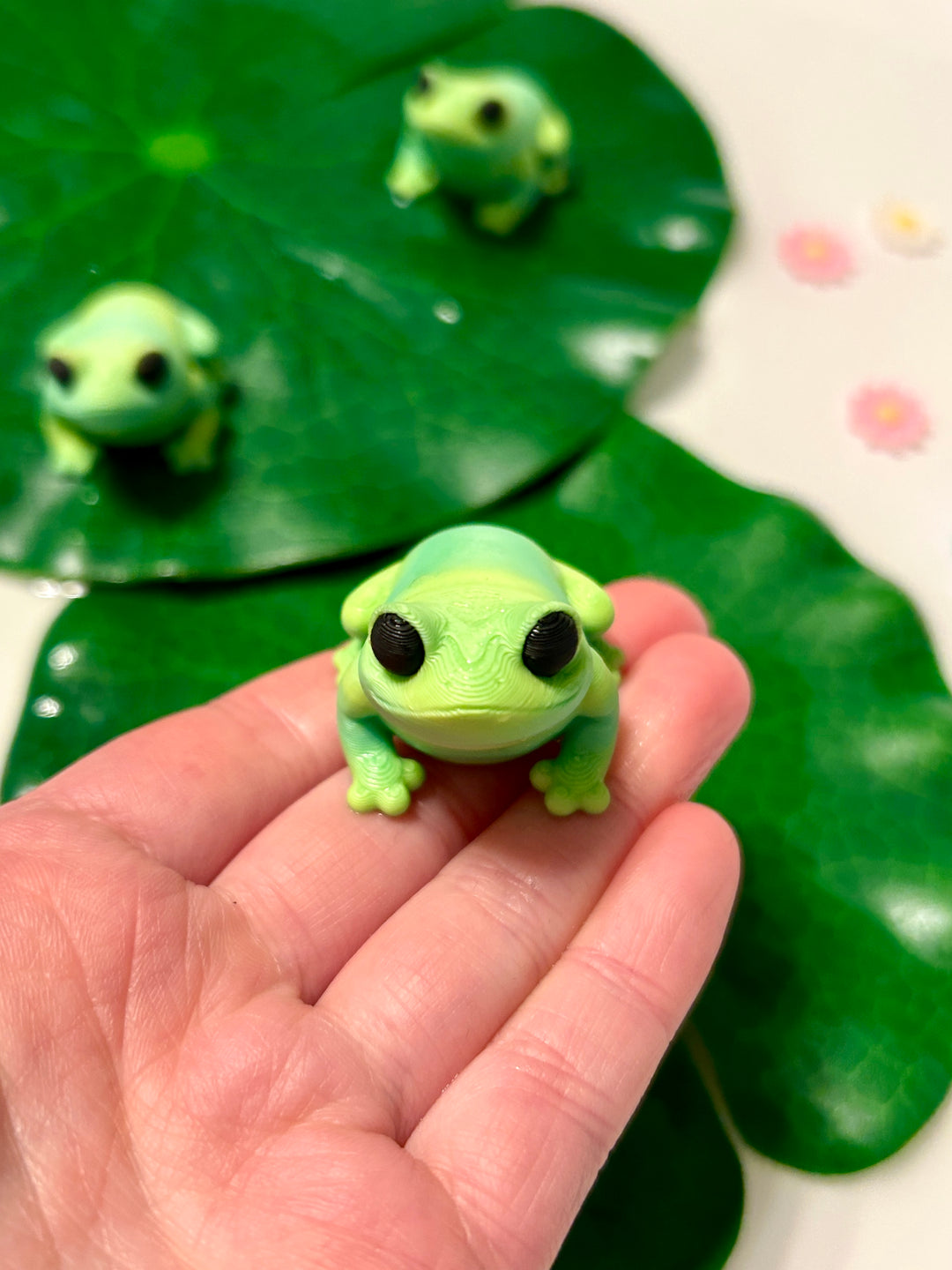Frog Life Loose Parts | Pond Sensory Play | 3D Printed Flat Fillers | Eco-Friendly PLA
