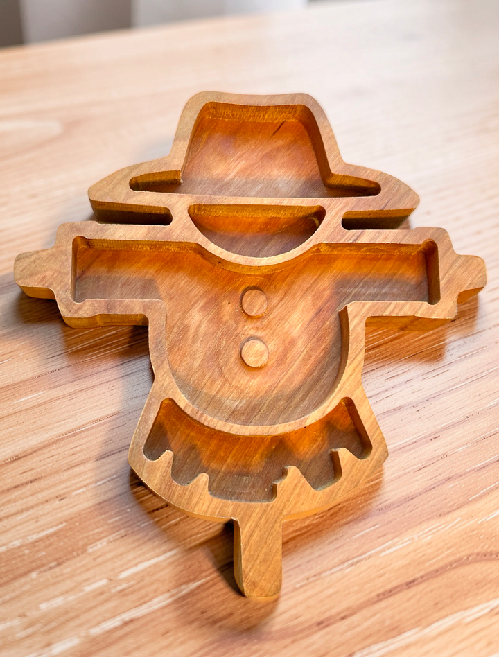 Scarecrow Tray | Handcrafted Cherry Wood | ArborCraft Wood