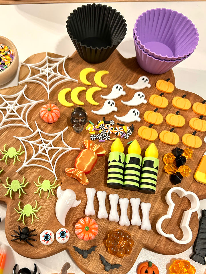 Spooky Cupcake Playdough Kit | Halloween Pretend Play