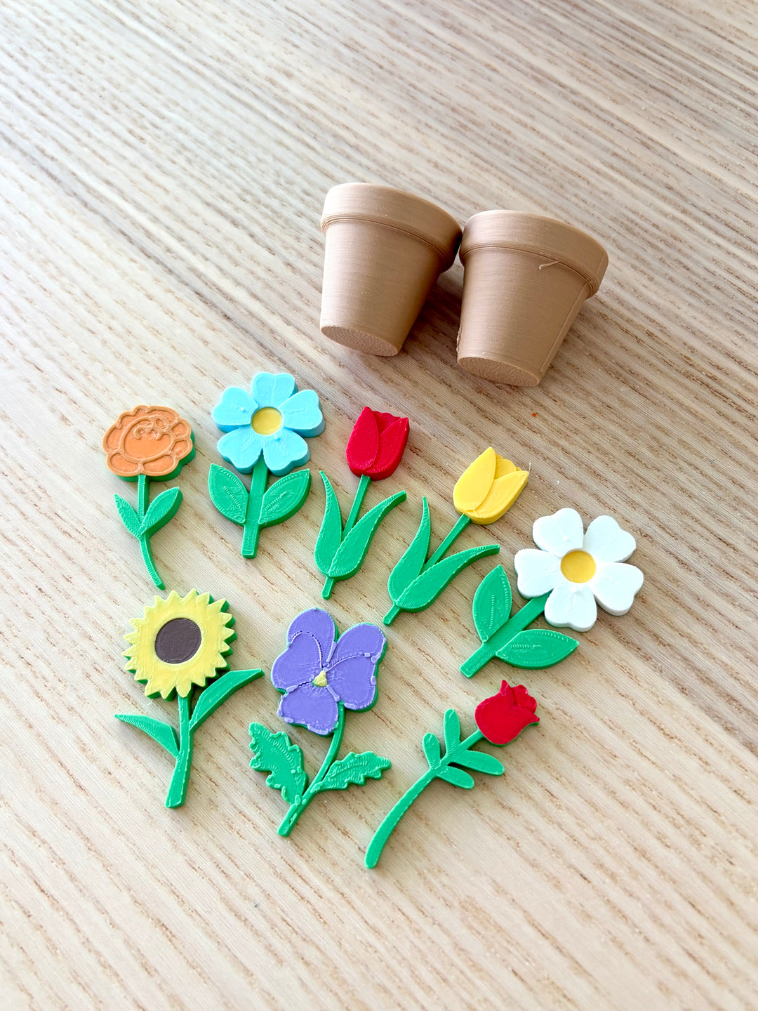 Mini Garden Planting Set | Flower Pots, Flowers &amp; Sensory Dirt