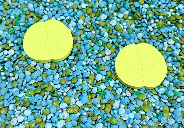 Frog Life Loose Parts | Pond Sensory Play | 3D Printed Flat Fillers | Eco-Friendly PLA