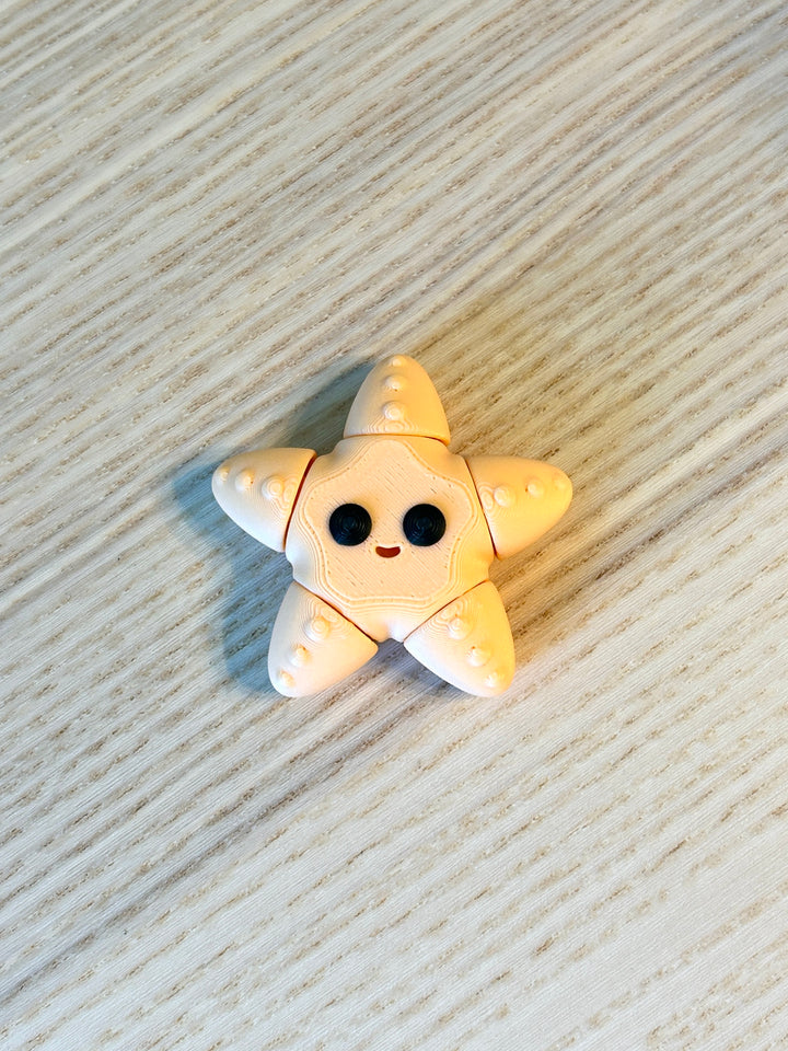 3D Printed Starfish Friend | Ocean Friends Sensory Play | Eco-Friendly PLA