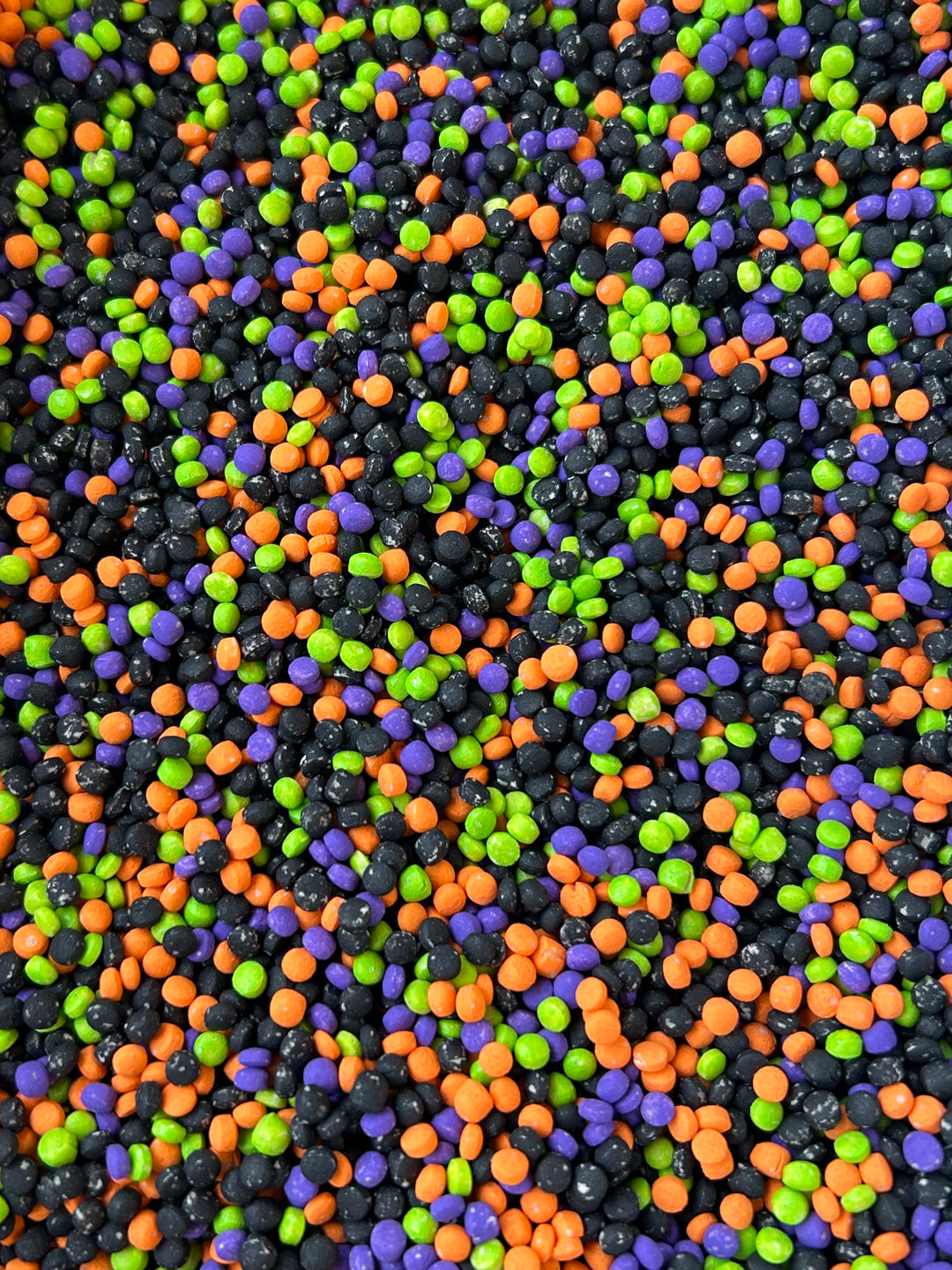 Halloween Magic Chickpeas Sensory Filler Mix | Black, Green, Purple &amp; Orange