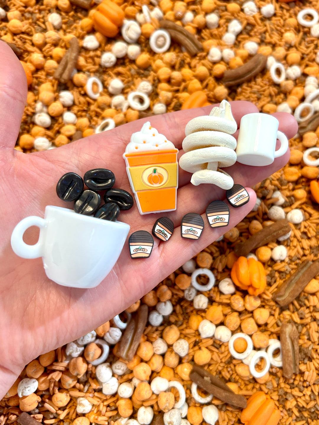 Pumpkin Spice Latte Sensory Filler Mix | Autumn-Themed Sensory Bin Mix