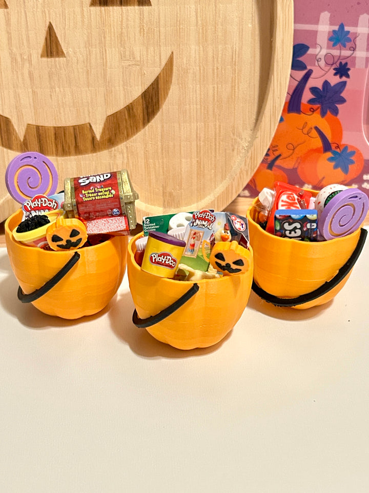 Mini Pumpkin Boo Basket | Miniature Halloween Candy Set