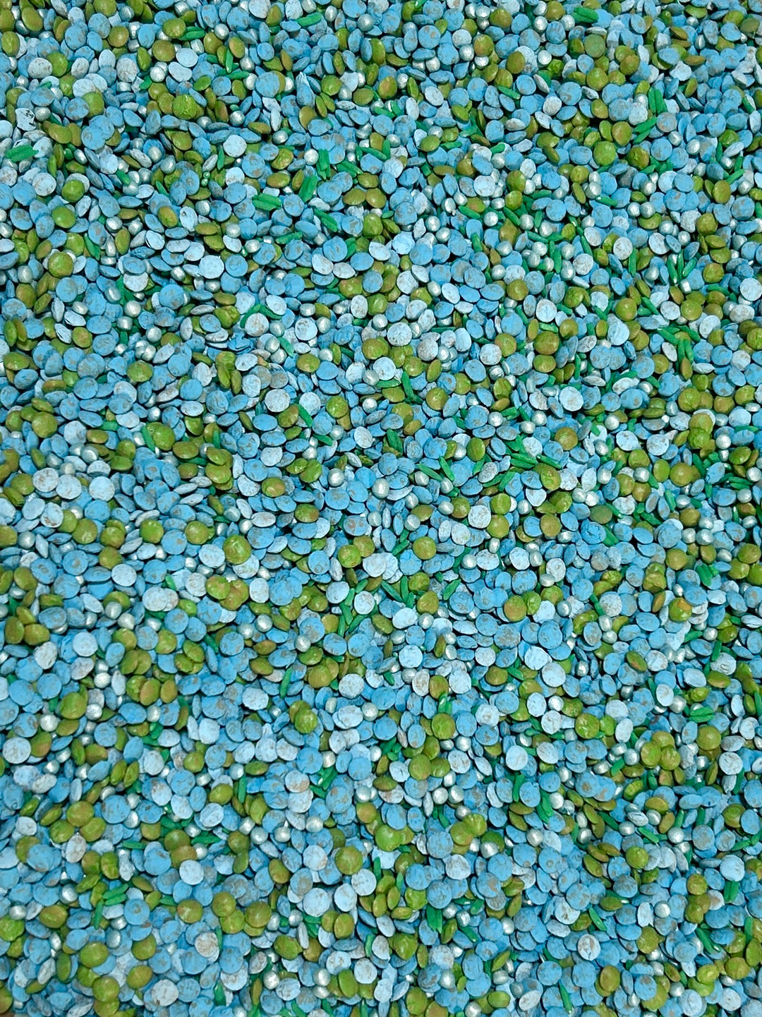 Pond Life Sensory Filler | Frog Sensory Bin | Handpainted Pasta Logs