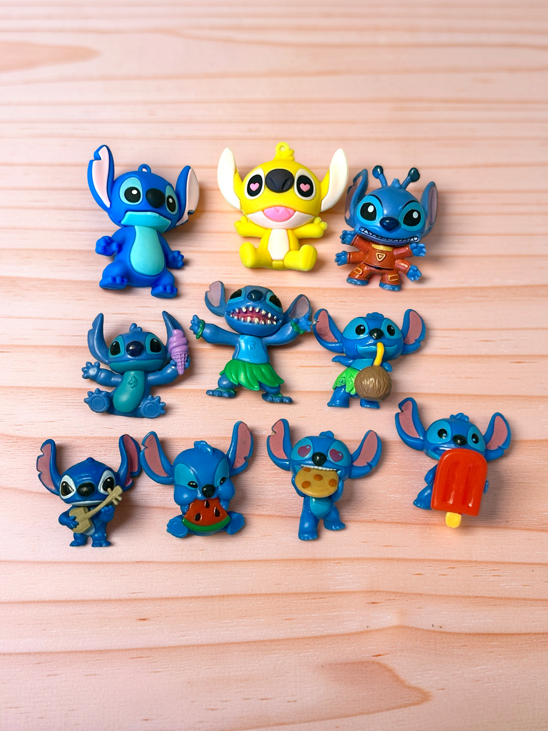 Hawaiian Blue Alien Charms Set | Silicone Bead, Acrylic, Resin Loose Parts