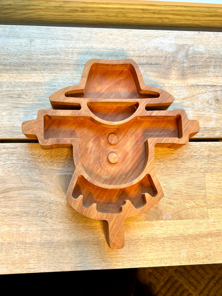 Scarecrow Tray | Handcrafted Cherry Wood | ArborCraft Wood