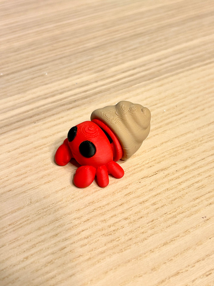 3D Printed Baby Hermit Crab | Beach Friends Sensory Play | Eco-Friendly PLA