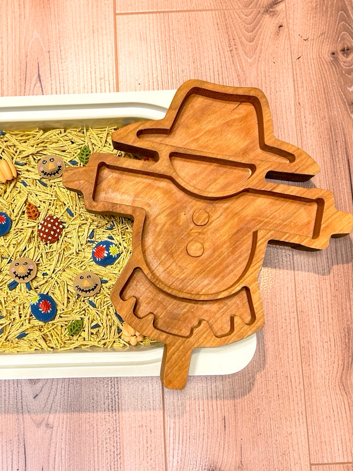 Scarecrow Tray | Handcrafted Cherry Wood | ArborCraft Wood