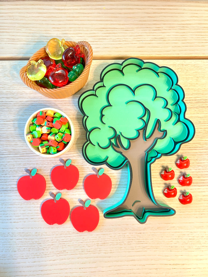 3D Printed Apple Loose Parts (flat)