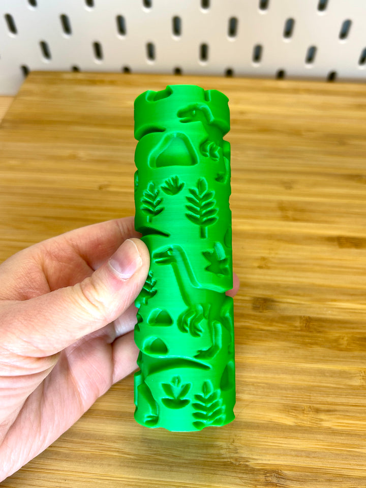 Dinosaur-Themed | 3D Printed Texture Roller | Playdough Tool | Eco-Friendly PLA