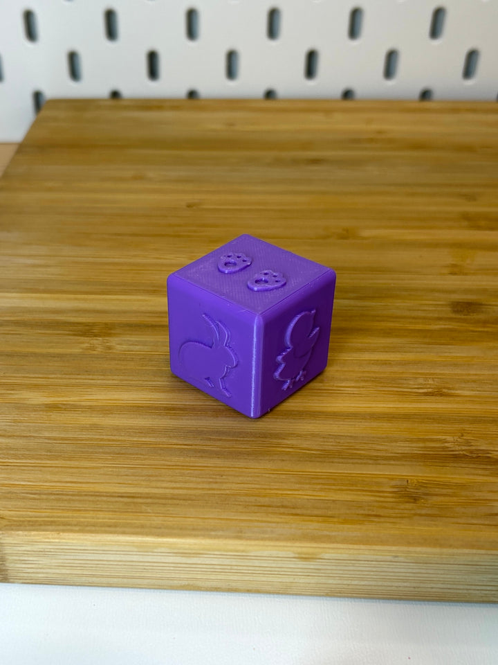 Easter: Egg, Bunny, Chick | 3D Printed Texture Stamper Cube  | Playdough Tool | Eco-Friendly PLA