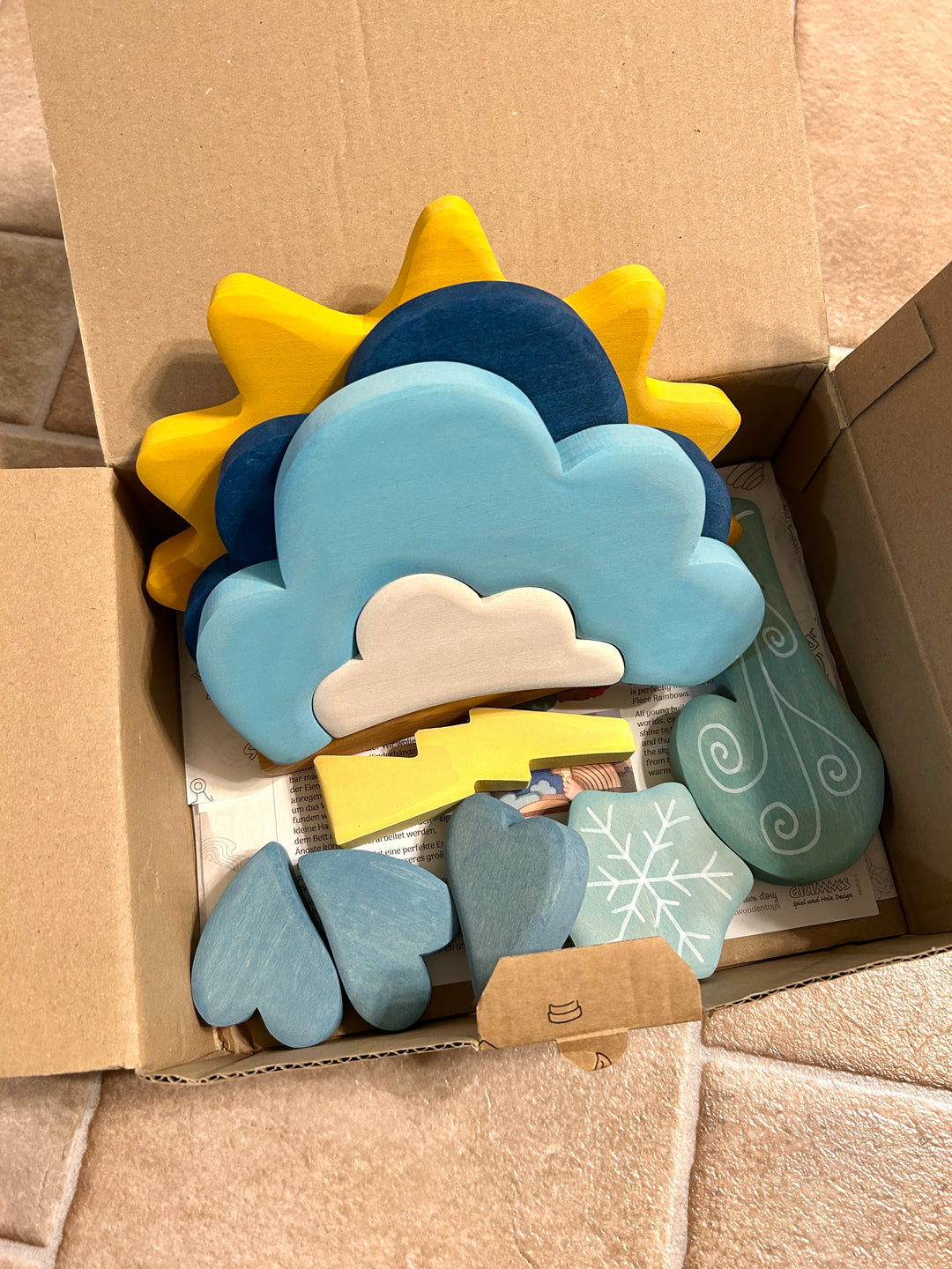 Grimm’s Building Set Weather 13pcs | Pre-Loved Toys