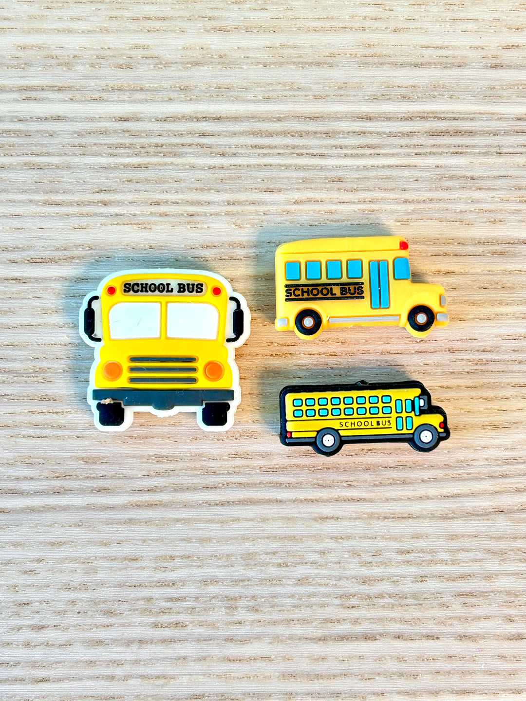 School Bus Charms | Silicone Bead Loose Part