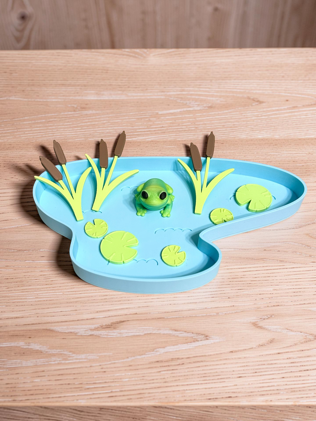 Frog Life Loose Parts | Pond Sensory Play | 3D Printed Flat Fillers | Eco-Friendly PLA