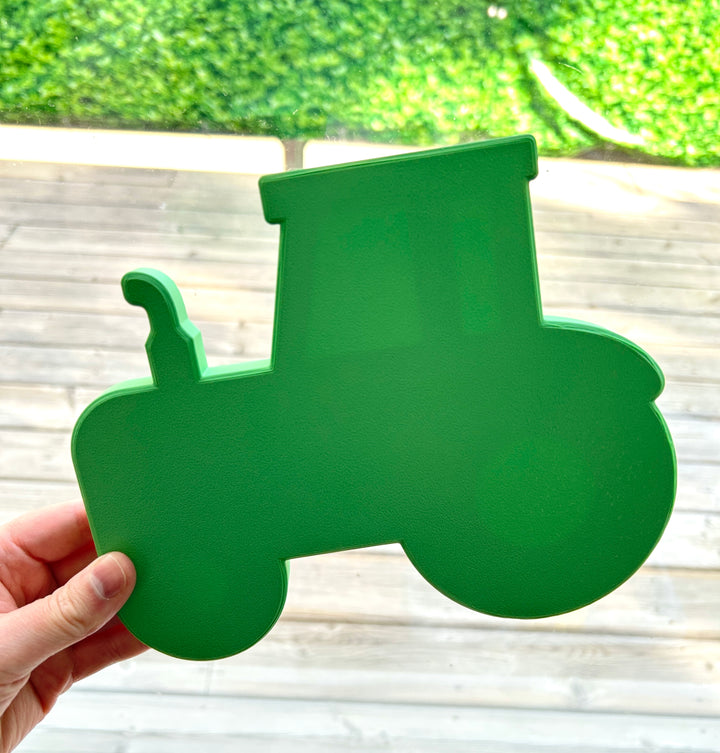 Green Tractor Sensory Tray | Farm Sensory Bin | 3D Printed Trinket Tray