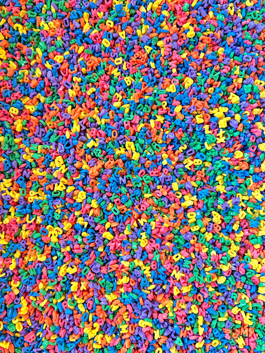 Rainbow ABCs Sensory Filler Mix | Colourful Alphabet Pasta