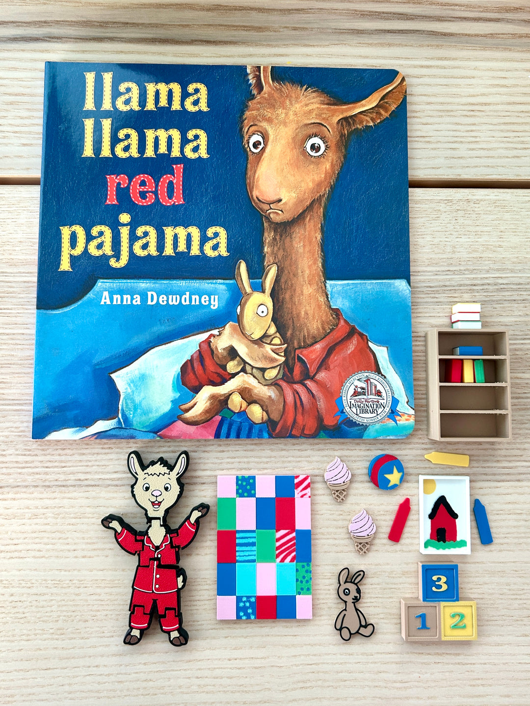 Llama Llama Themed Play Set | 3D Printed Toys | Bookish Small World Set with Loose Parts