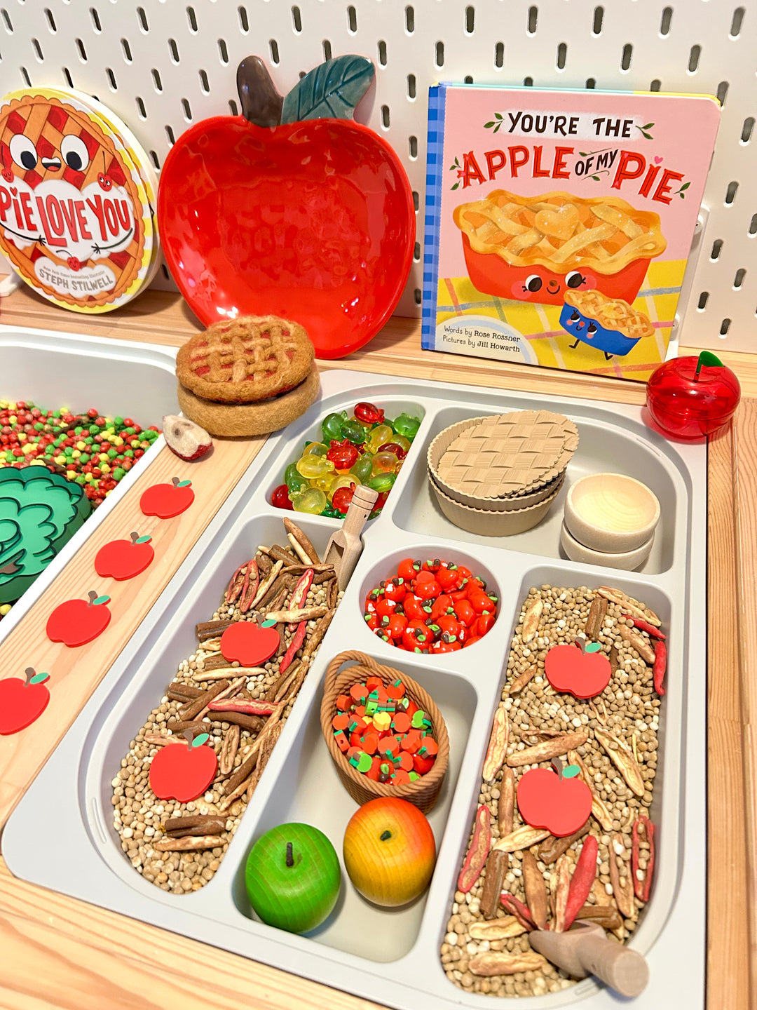 Cozy Apple Pie Sensory Filler Mix | Autumn-Themed Sensory Bin Mix