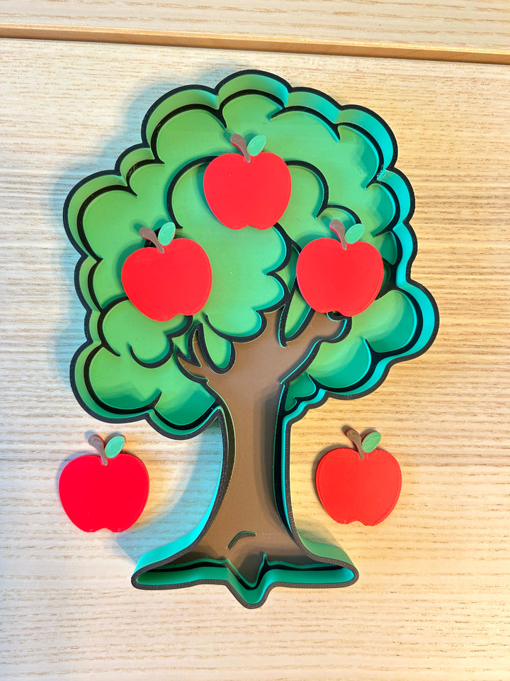 Green Tree Sensory Tray | Nature Sensory Bin | 3D Printed Trinket Tray