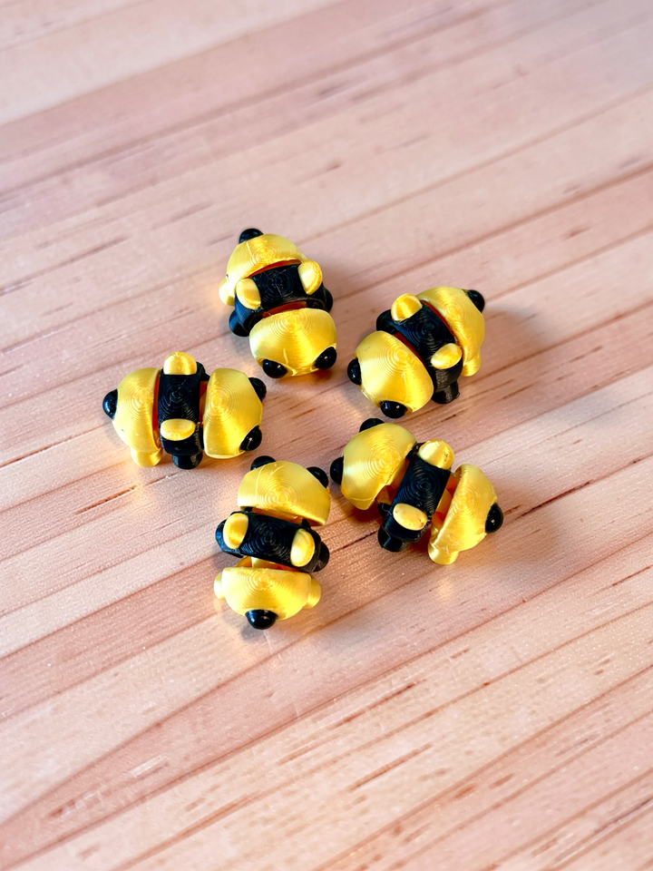 3D Printed Articulated Bumble Bees (3 styles)
