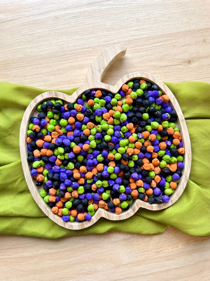 Halloween Magic Couscous Sensory Filler Mix | Black, Green, Purple &amp; Orange