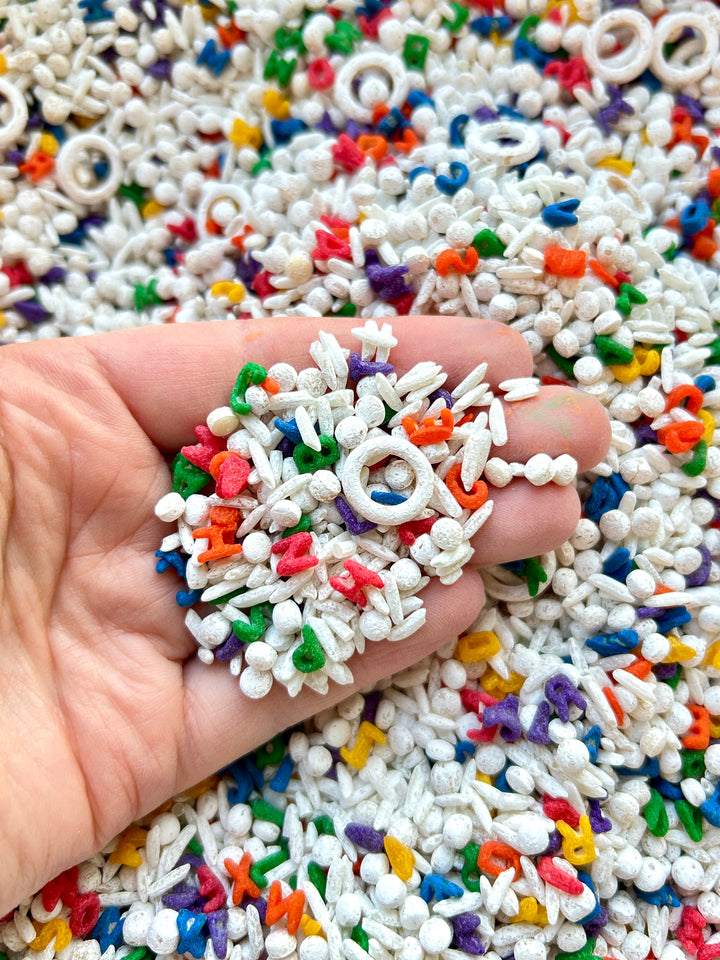 Little Learner’s Desk Sensory Filler Mix | Back to School Play Setup | Handpainted Pasta