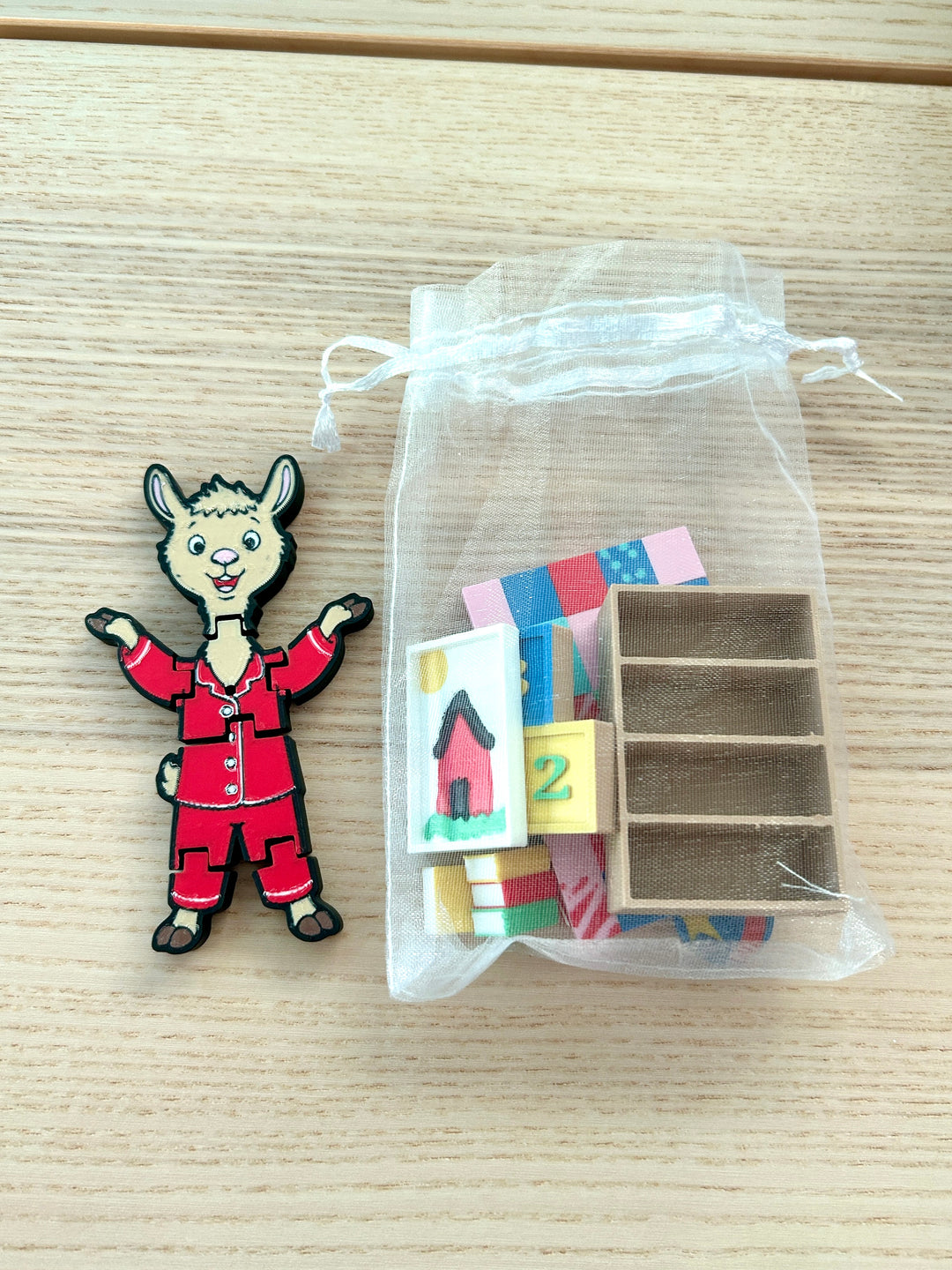 Llama Llama Themed Play Set | 3D Printed Toys | Bookish Small World Set with Loose Parts