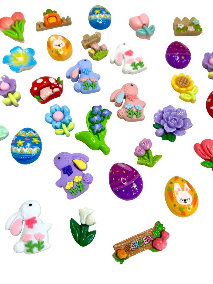 Playful Easter Resin Charms