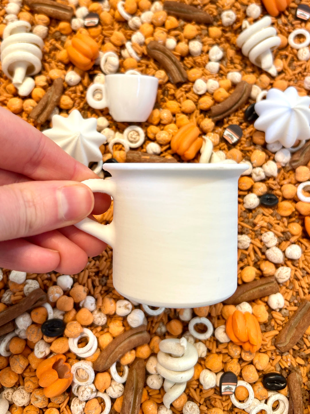 Pumpkin Spice Latte Sensory Filler Mix | Autumn-Themed Sensory Bin Mix