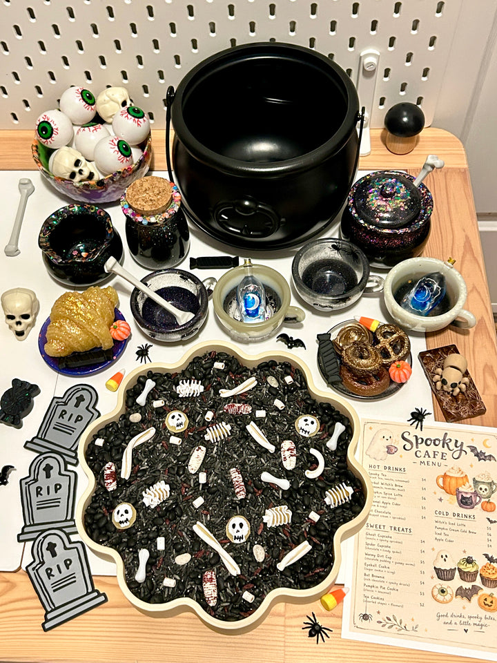 The Haunted Graveyard Sensory Filler | Halloween Blood &amp; Bones Mix